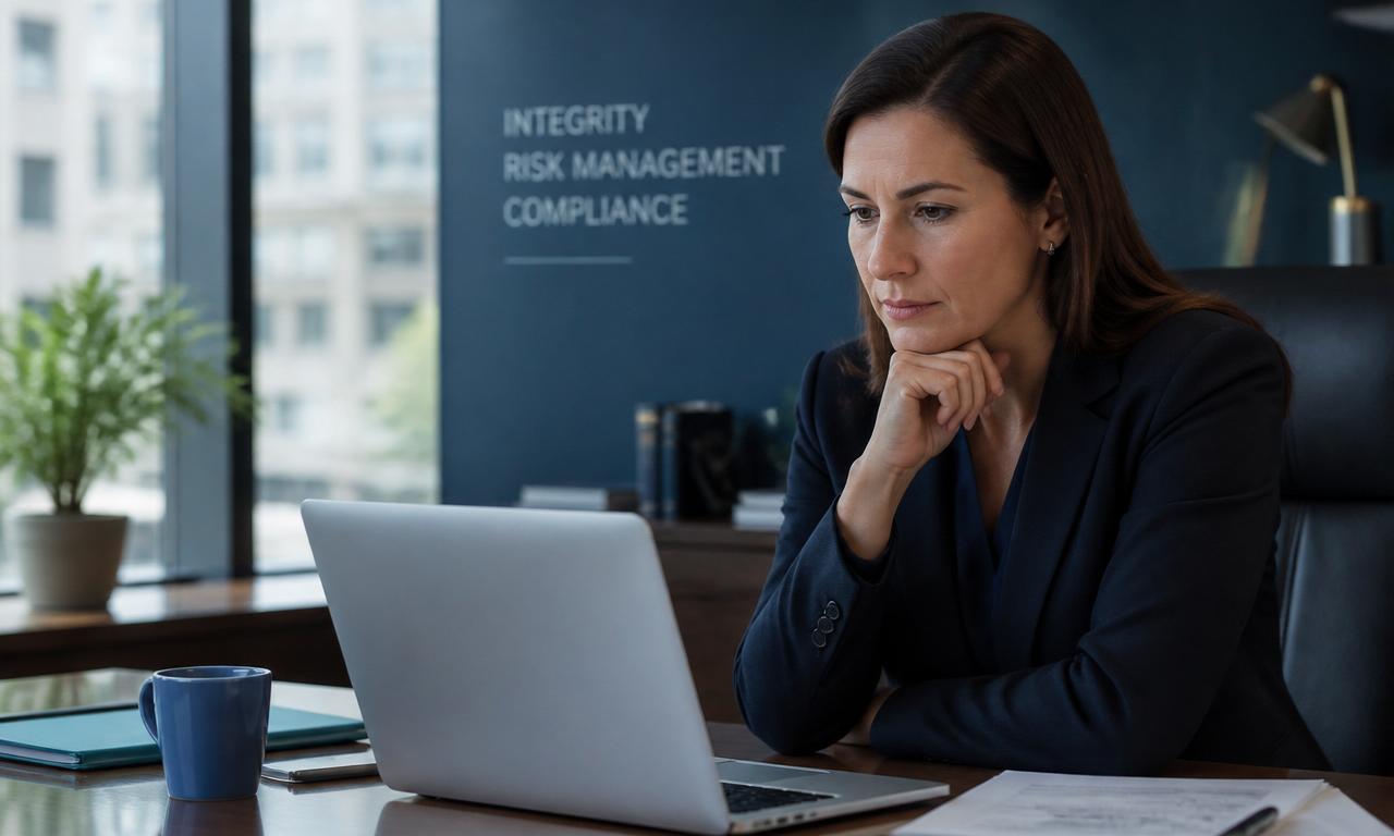 Compliance lead reviewing the platform